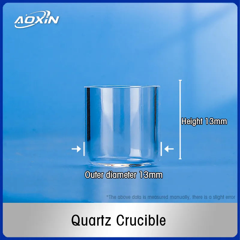 OD 13mm x Height 13mm-Quartz Crucible