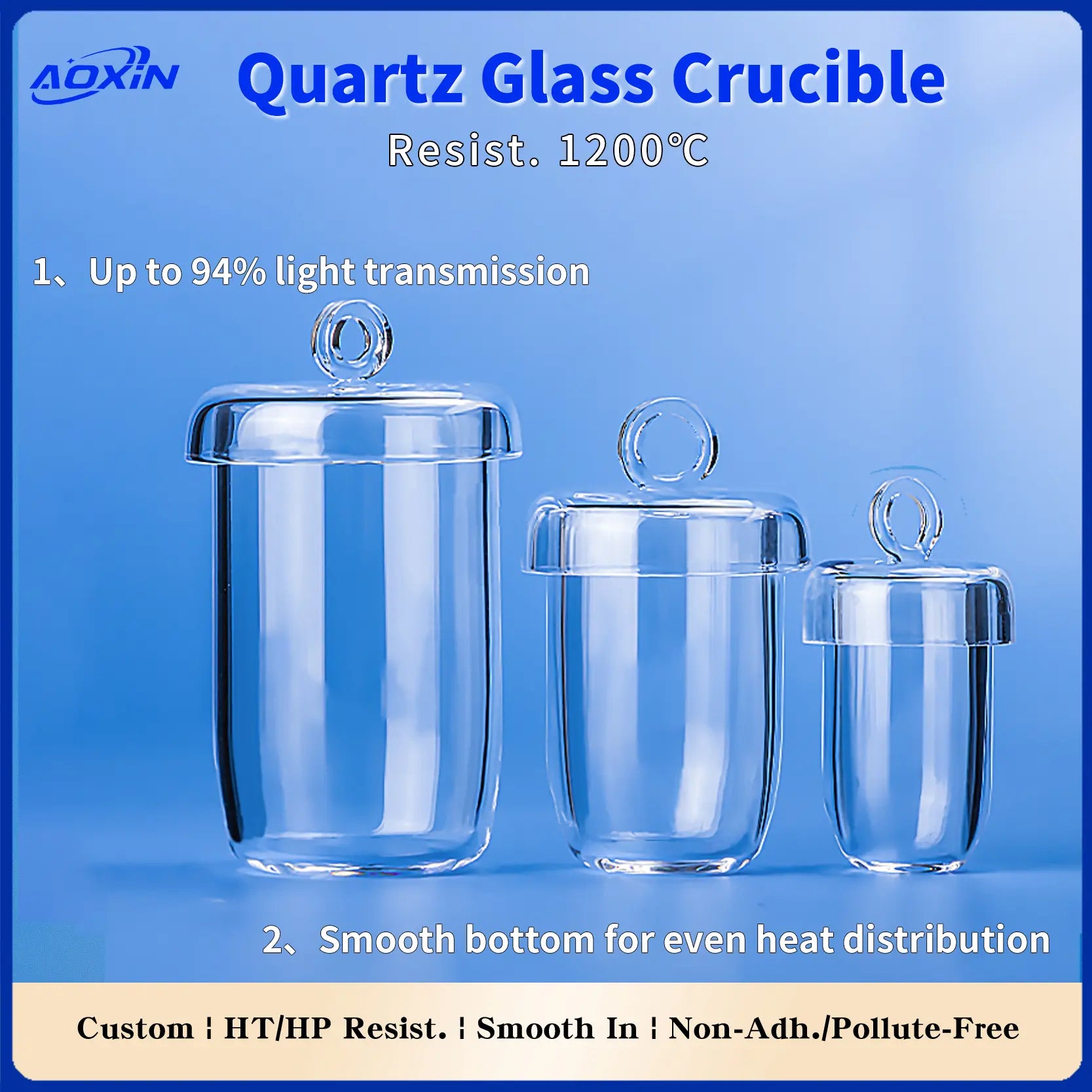 Creusets Quartz Pro | Labo & Industrie Avancée