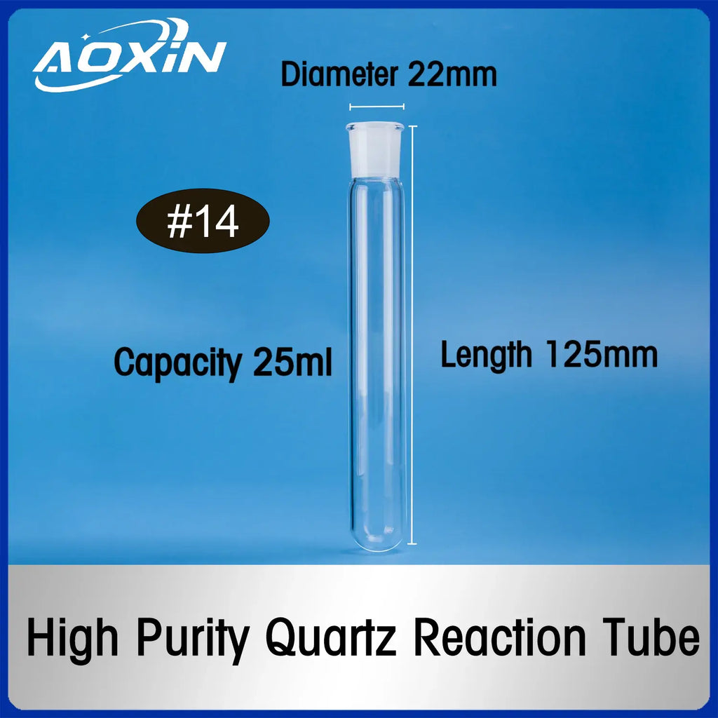 25 ml-Diameter 22mm x Length 125mm-Quartz reaction tube #14
