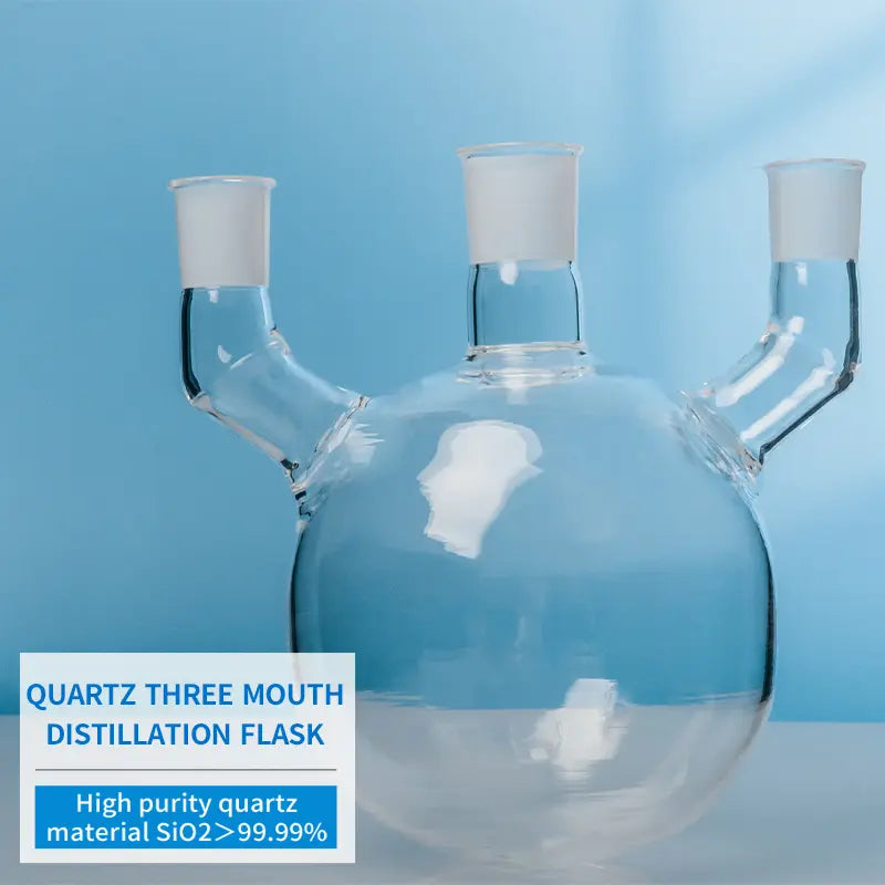 Professional Three-Neck Quartz Flasks