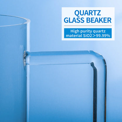 Quartz Glass Beaker with Handle for Safe Laboratory Operations