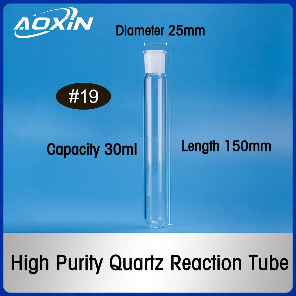 30 ml-Diameter 25mm x Length 150mm-Quartz reaction tube #19