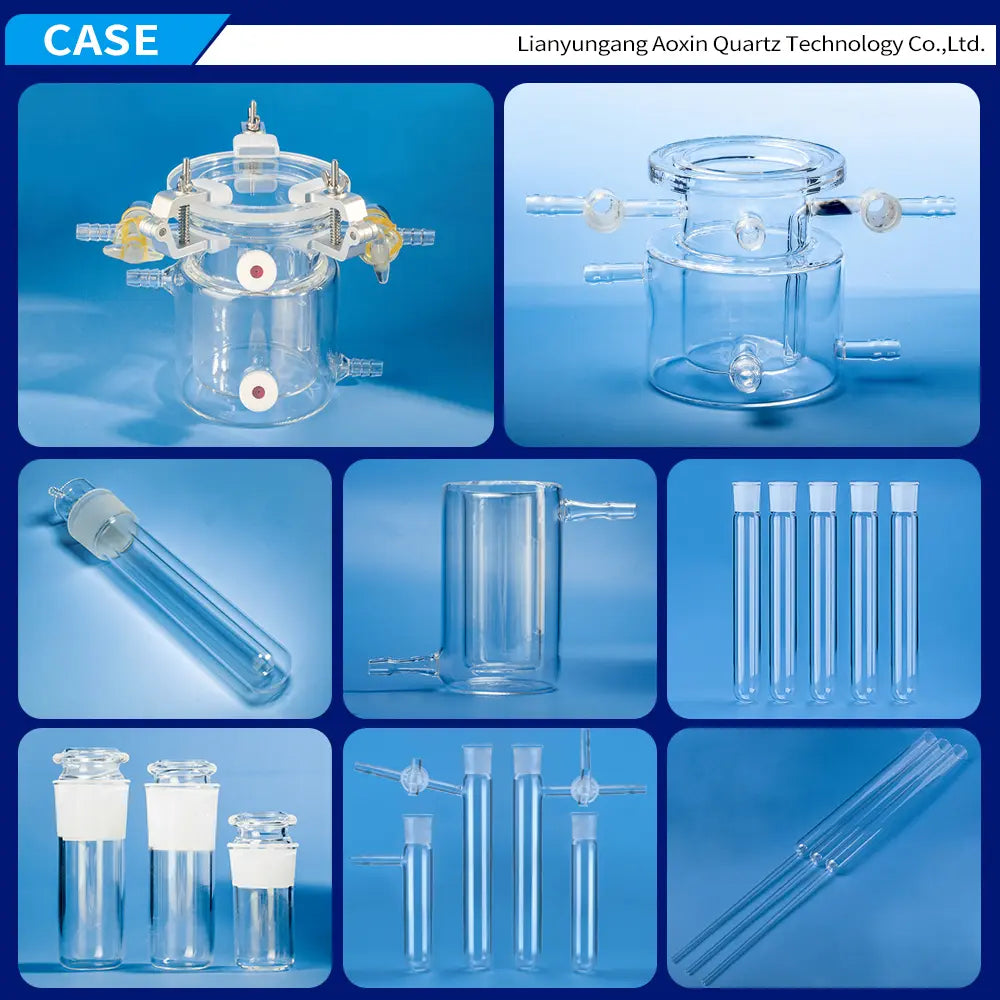 High Purity Quartz Schlenk Tube with Stopcock | For Vacuum & Inert Gas Reactions