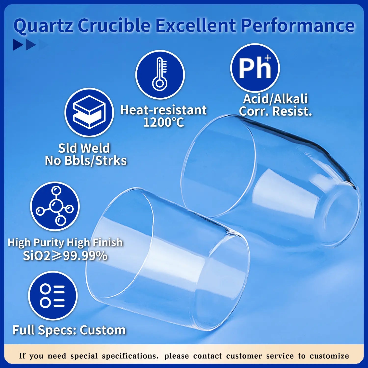 Creusets Quartz Pro | Labo & Industrie Avancée
