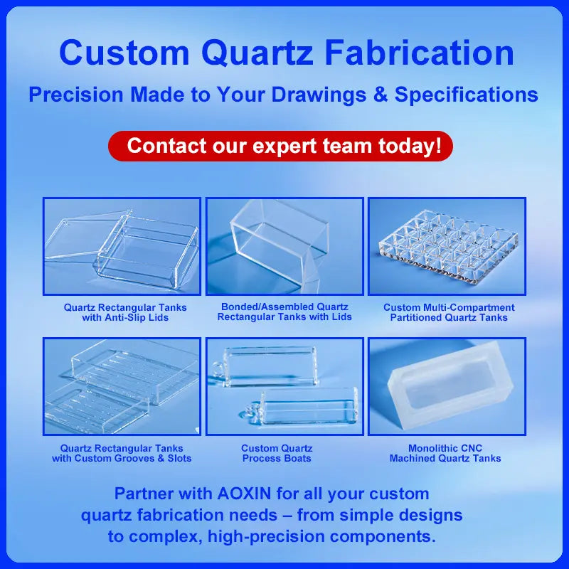 Cuve Quartz Carrée | Haute Précision | Industrie