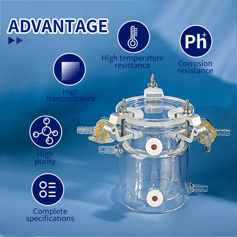 Reactor Fotocatalítico de Cuarzo | Sílice Fundida de Alta Pureza