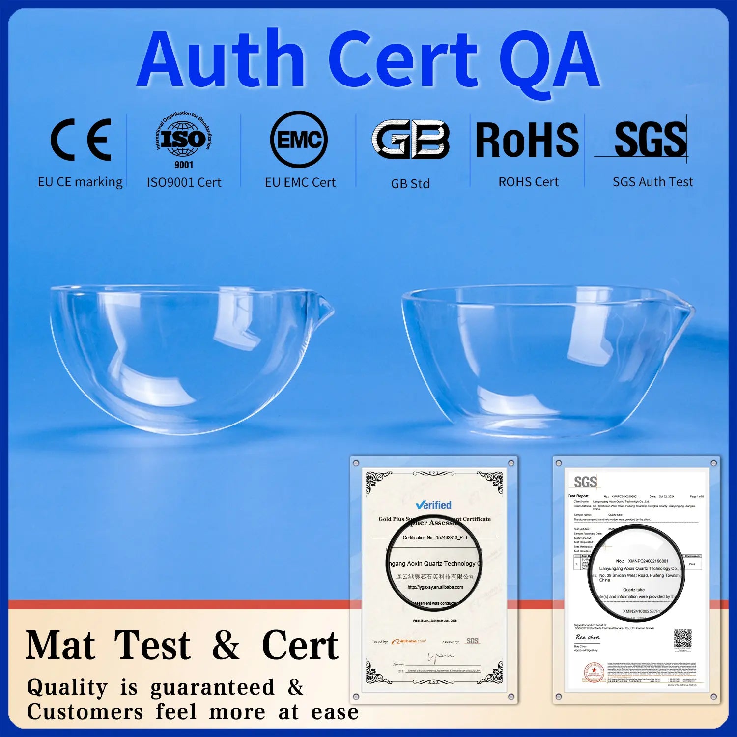 High Purity Quartz Evaporating Dishes & Fused Quartz Evaporation Vessels | 1200°C Heat Resistant Labware