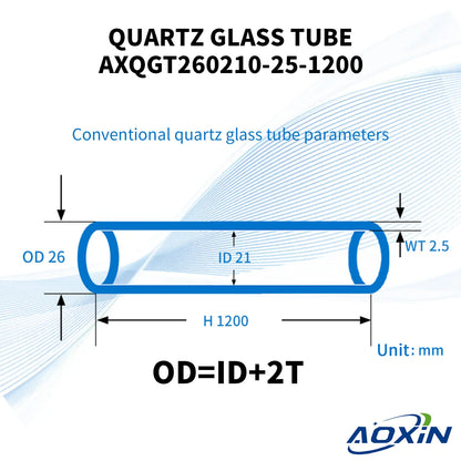 Diameter Quartz Glass Tube (25-200mm)