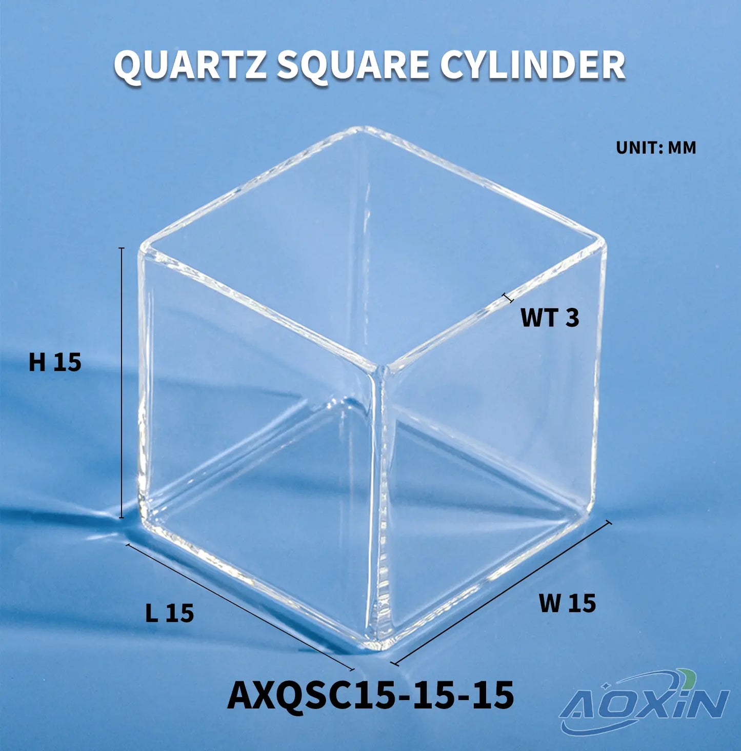 High-Precision Quartz Square Tank for Professional Applications