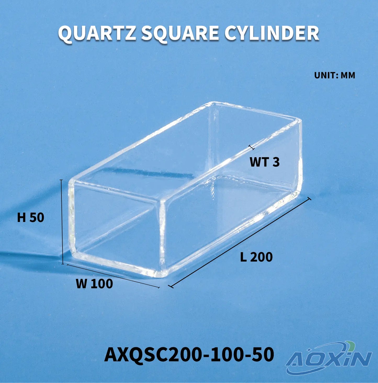 High-Precision Quartz Square Tank for Professional Applications