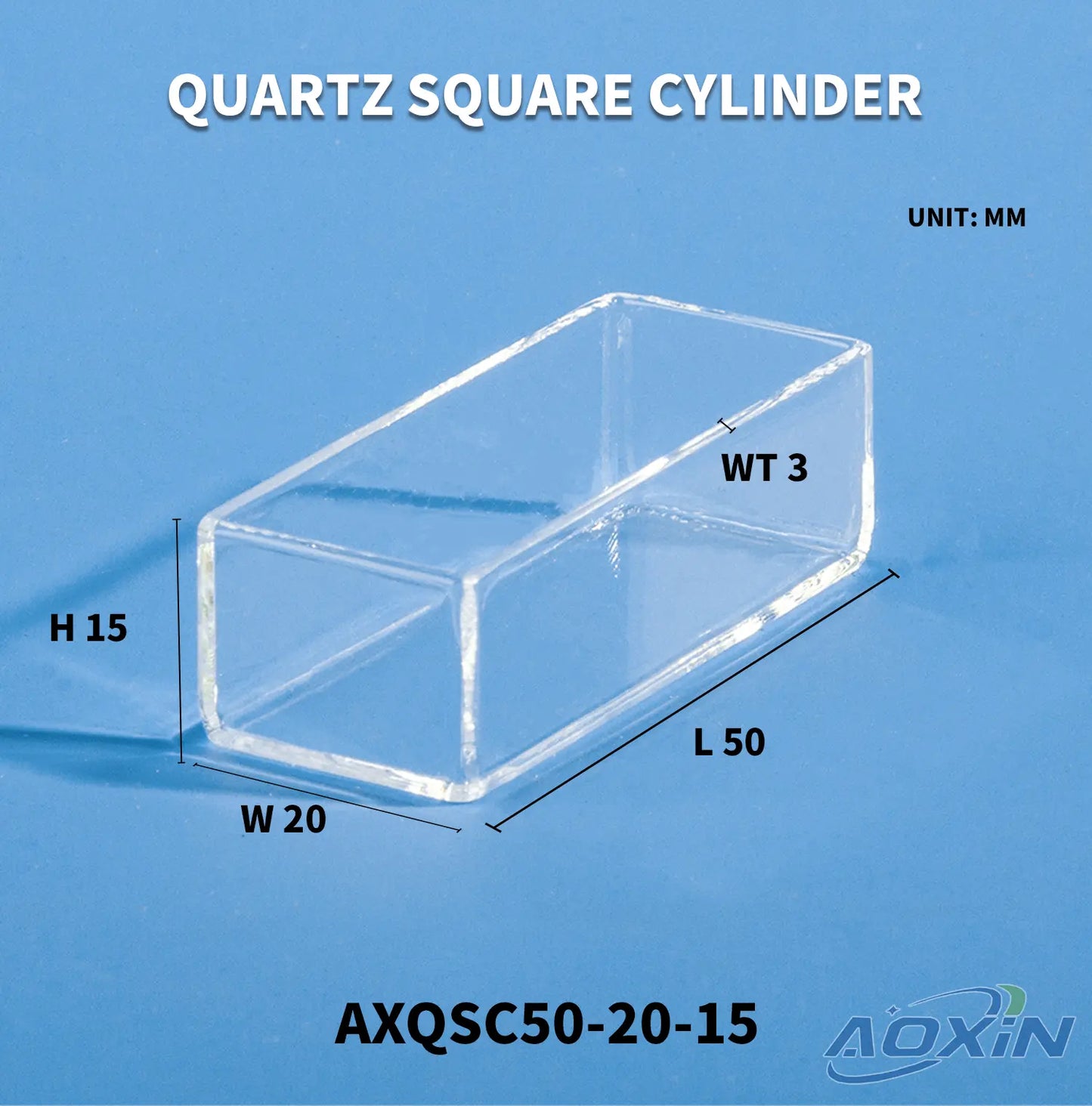 High-Precision Quartz Square Tank for Professional Applications