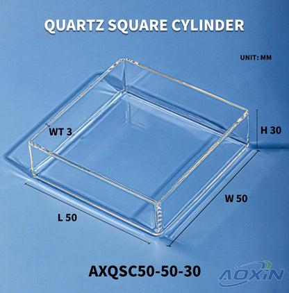 High-Precision Quartz Square Tank for Professional Applications