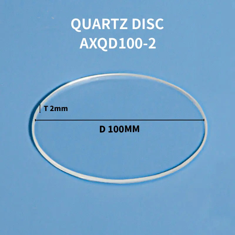 Diameter 100mm x Thickness 2mm-Quartz disc