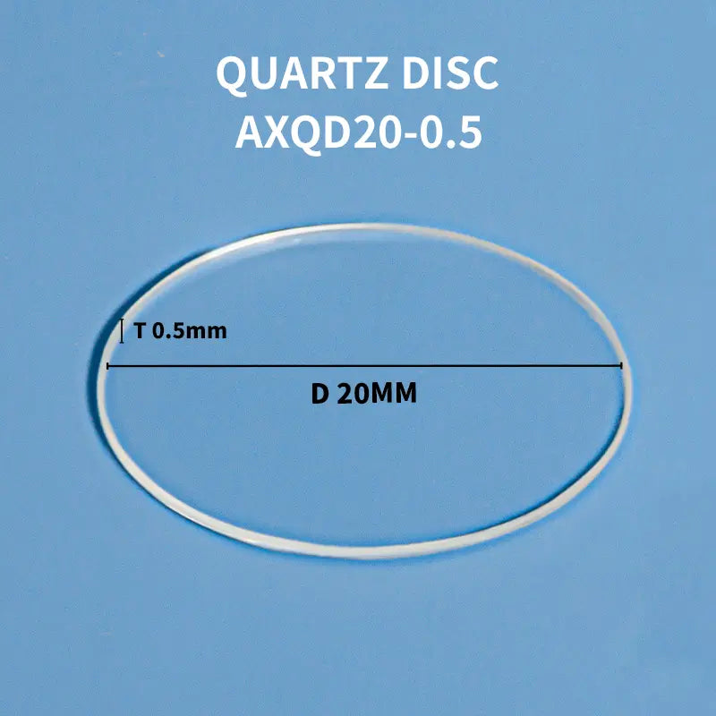 Diameter 20mm x Thickness 0.5mm-Quartz disc