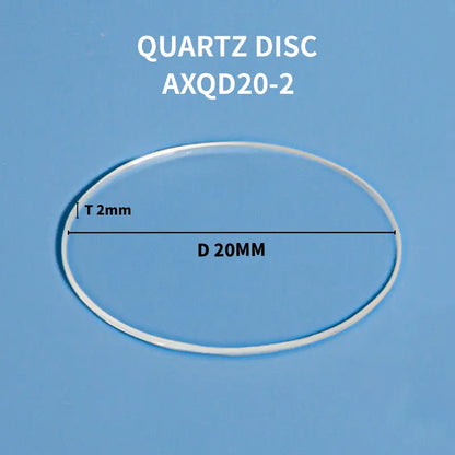 Customized Quartz Discs - Ground, Polished, and Clear Options Available