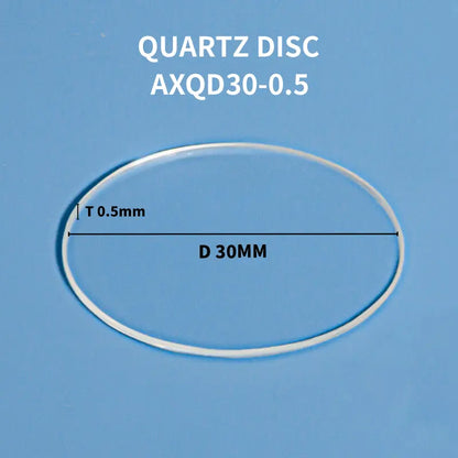 Customized Quartz Discs - Ground, Polished, and Clear Options Available