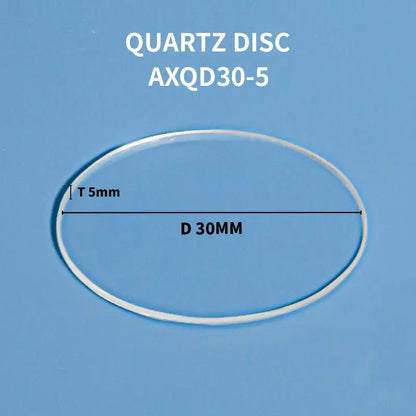 Customized Quartz Discs - Ground, Polished, and Clear Options Available