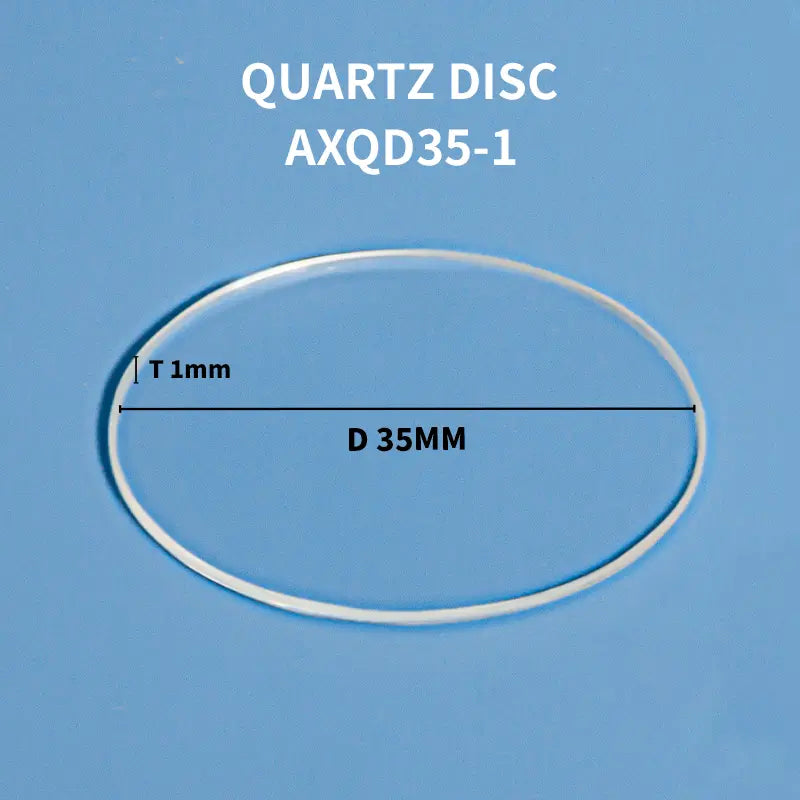 Diameter 35mm x Thickness 1mm-Quartz disc