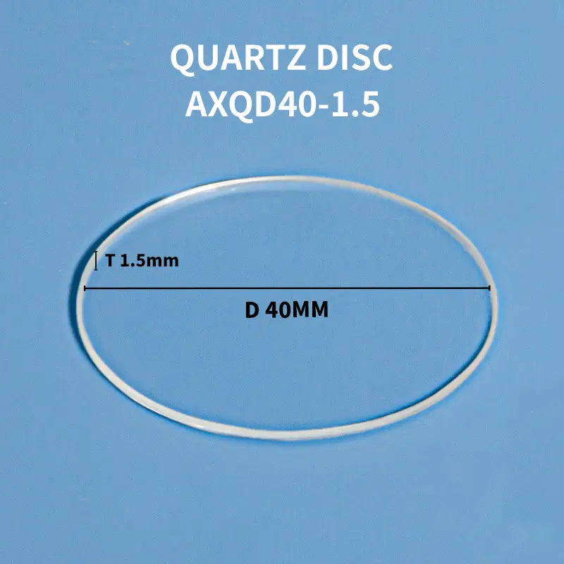 Diameter 40mm x Thickness 1.5mm-Quartz disc
