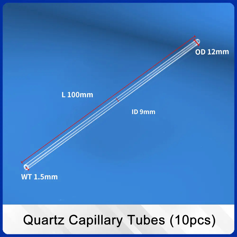 OD 12mm x ID 9mm x L 100mm-Quartz Capillary Tubes
