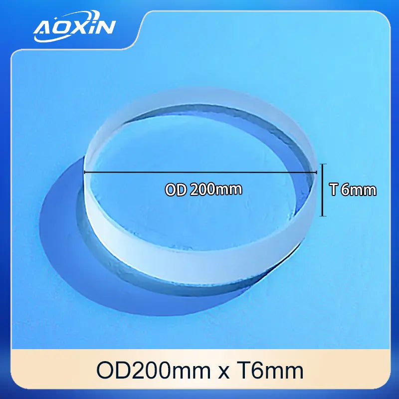 Diameter 200mm x Thickness 6mm-Quartz sight glass