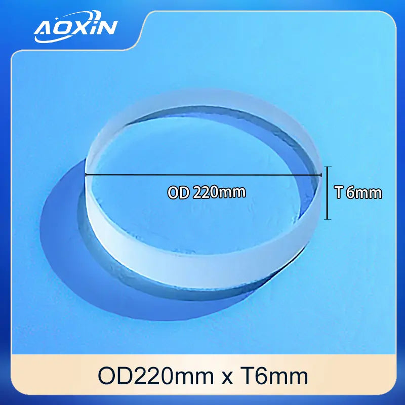 Diameter 220mm x Thickness 6mm-Quartz sight glass