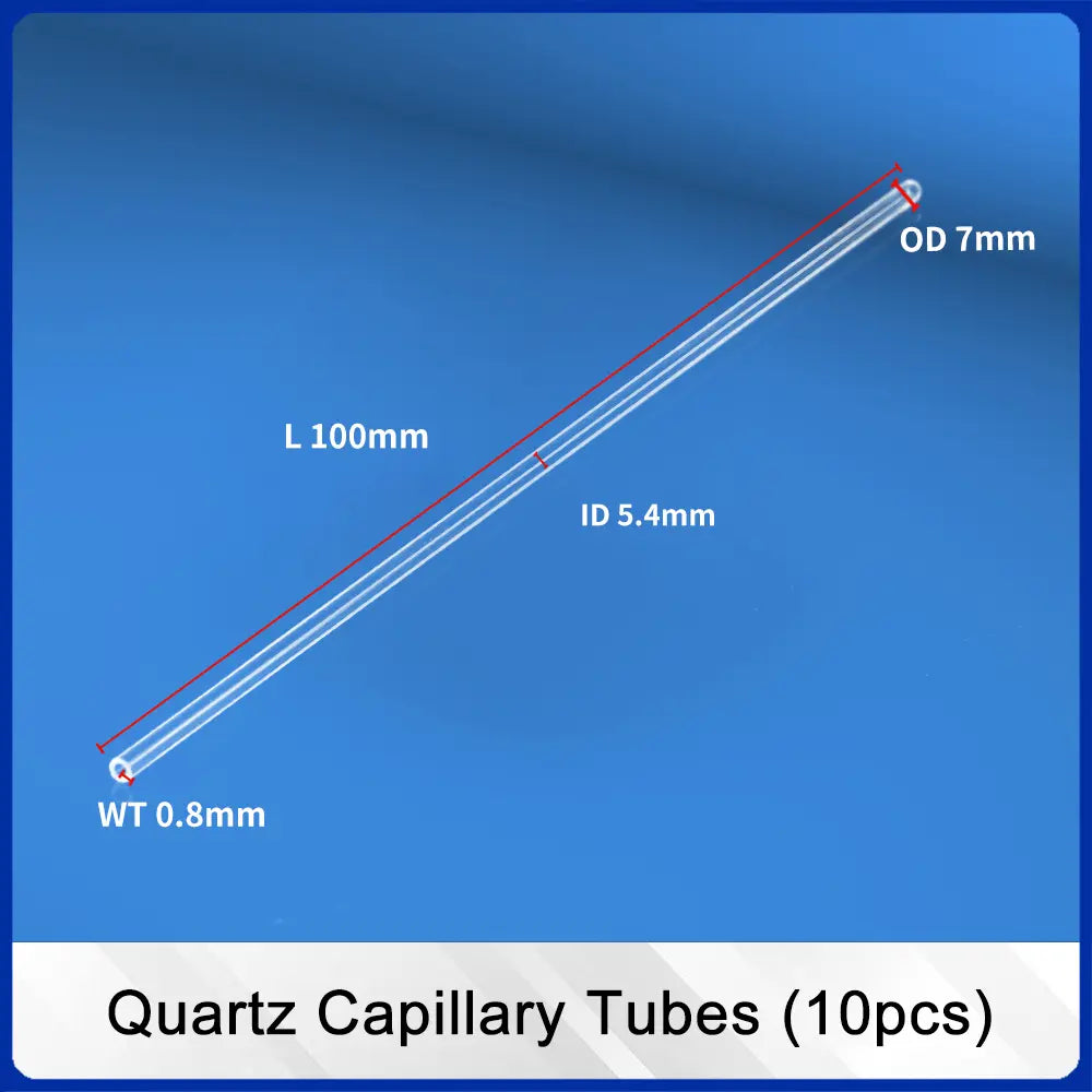 OD 7mm x ID 5.4mm x L 100mm-Quartz Capillary Tubes