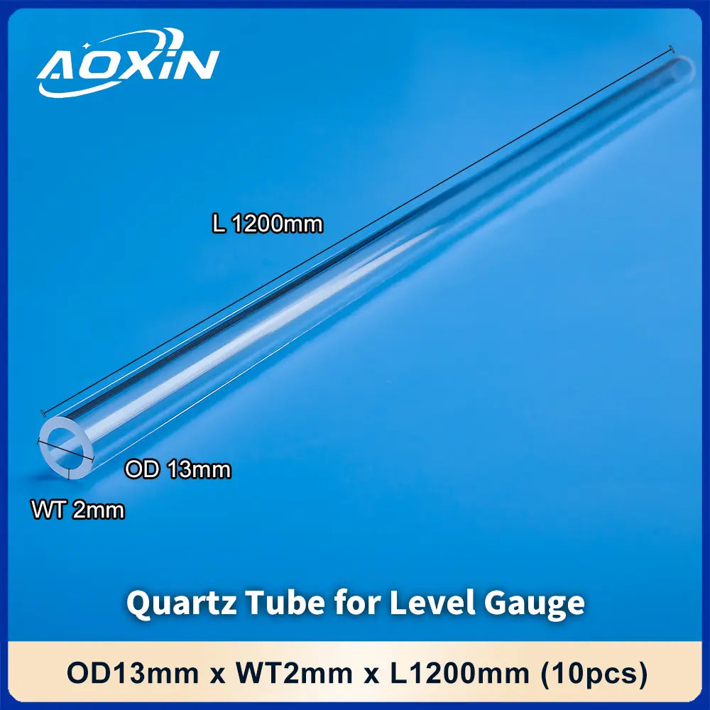 OD 13mm x WT 2mm x L 1200mm (10pcs) Quartz Tube for Level Gauge