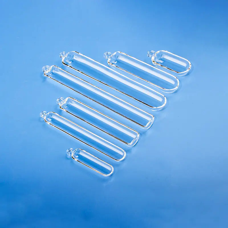 Quartz Combustion Boats for Tube Furnaces (Customizable Flat/Round Bottom)