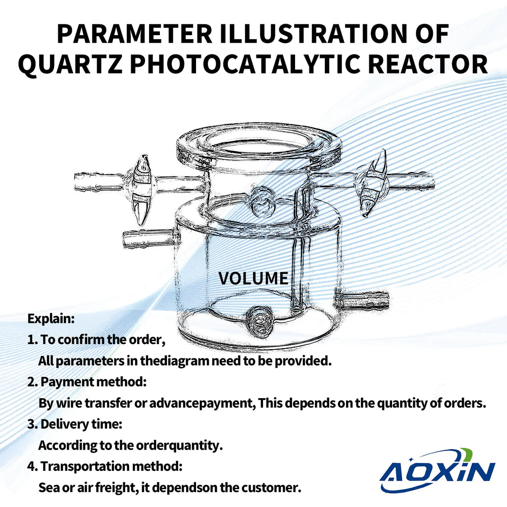  Quartz photocatalytic reactor in a laboratory setup.