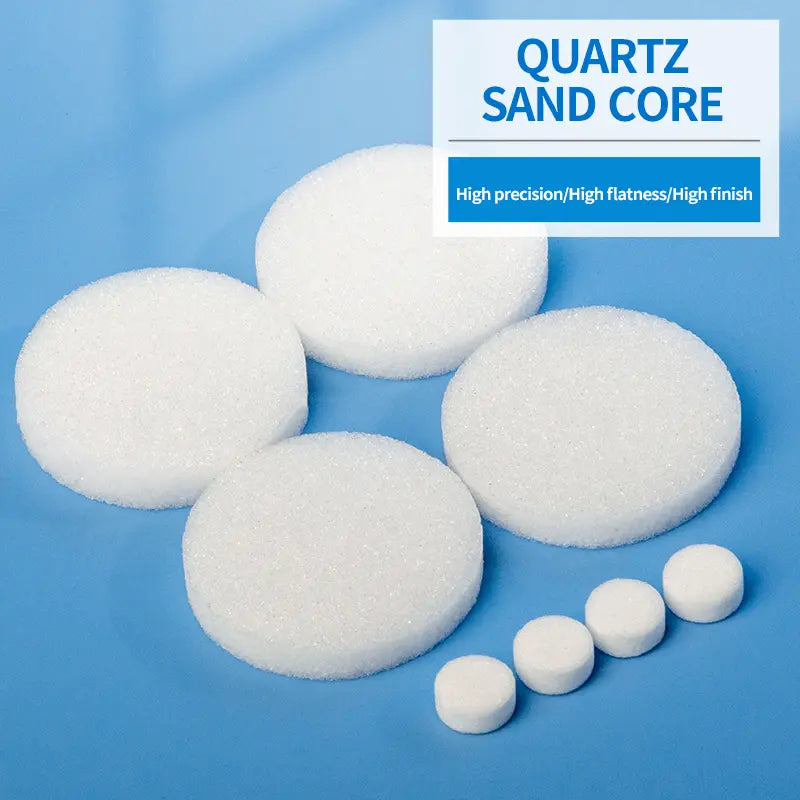 Top section of Google search results for "Quartz Frits" displaying search volume, competition, and related keyword suggestions like "Sintered glass frit" and "Porous glass."