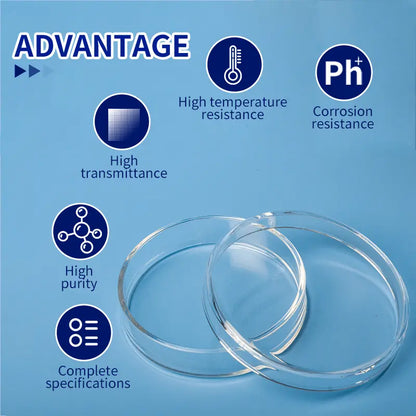 High-Purity Quartz Glass Petri Dishes